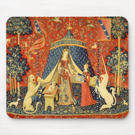 Lady and the Unicorn Medieval Tapestry Art Mousepad (Vorne)