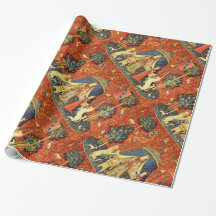 Lady and The Unicorn mittelalterlicher Teppich: Fr