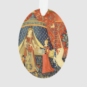 Lady and The Unicorn mittelalterlicher Teppich: Fr Ornament