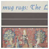 Lady and Unicorn DIY Tasse Rugs Stoff (Muster)