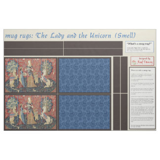 Lady and Unicorn DIY Tasse Rugs Stoff