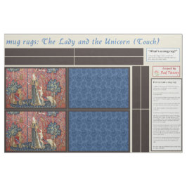 Lady and Unicorn DIY Tasse Rugs Stoff