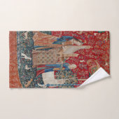 Lady and Unicorn Medieval Tapestry Hearing Badhandtuch Set (Handtuch)