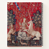 Lady and Unicorn Medieval Tapestry Sight Notizblock (Rückseite)