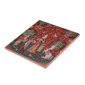 Lady and Unicorn Medieval Tapestry Smell Fliese (Seite)