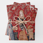 Lady and Unicorn Medieval Tapestry Smell Geschenkpapier Set (Beispiel)