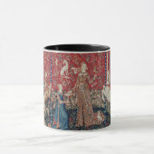Lady and Unicorn Medieval Tapestry Taste Tasse (Zentrum)