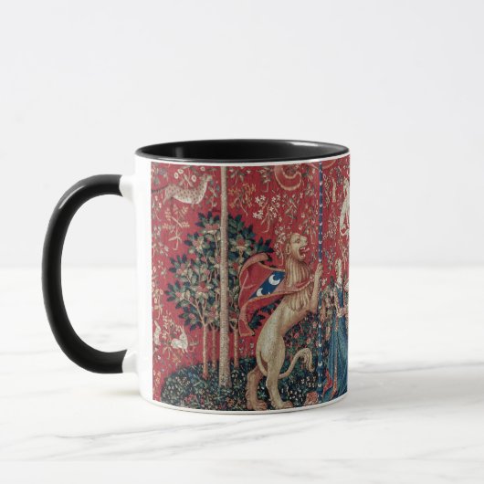 Lady and Unicorn Medieval Tapestry Taste Tasse (Links)