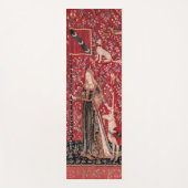 Lady and Unicorn Medieval Tapestry Touch Yogamatte (Vorderseite)
