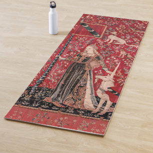 Lady and Unicorn Medieval Tapestry Touch Yogamatte