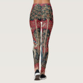Lady and Unicorn Mittelalterliche Tapestation Gesc Leggings (Rückseite)