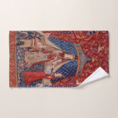 Lady and Unicorn Mittelalterliche Tapestry Badhandtuch Set (Handtuch)