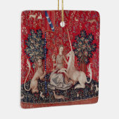 Lady and Unicorn Mittelalterliche Tapestry - Blick Keramikornament (Rechts)