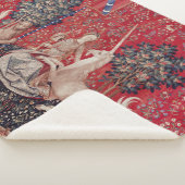 Lady and Unicorn Mittelalterliche Tapestry - Blick Sherpadecke (3/4)