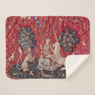 Lady and Unicorn Mittelalterliche Tapestry - Blick Sherpadecke