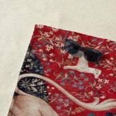 Lady and Unicorn Mittelalterliche Tapestry - Blick Strandtuch (Beispiel)