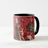 Lady and Unicorn Mittelalterliche Touch Tasse (VorderseiteRechts)