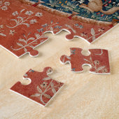 Lady and Unicorn Mittelalterliches Bandgebärden Puzzle (Seite)