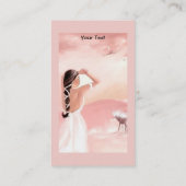 Lady and Unicorn Visitenkarte (Rückseite)