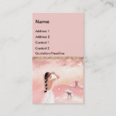 Lady and Unicorn Visitenkarte (Vorderseite)