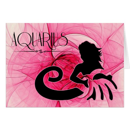Lady Aquarius Zodiac Blank (Vorderseite (Horizontal))
