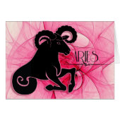 Lady Aries Zodiac Blank mit Inside Art (Vorderseite (Horizontal))