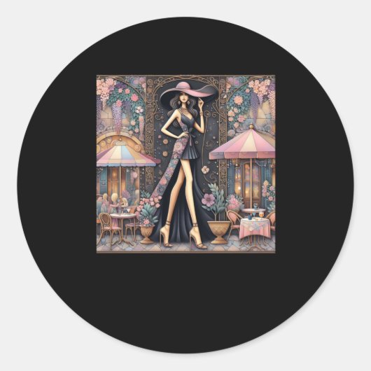 Lady Art # 4 Aufkleber (Vorderseite)