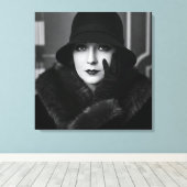 Lady Art Deco, by Natasha Us   Leinwanddruck (Insitu (Holzboden))