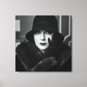 Lady Art Deco, von Natasha Us   Leinwanddruck