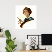 Lady Artist Poster (Heimbüro)