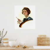 Lady Artist Poster (Küche)