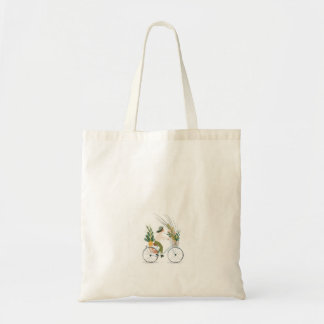 Lady auf dem Fahrrad Tote Bag Tragetasche