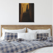 Lady auf der Treppe Leinwanddruck (Insitu (Schlafzimmer))
