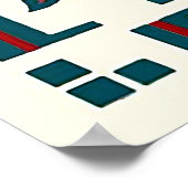 Lady aus Annam Hue, Vietnam City, Asien Poster (Ecke)