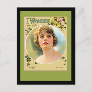 Lady aus den 1920er Jahren Postkarte