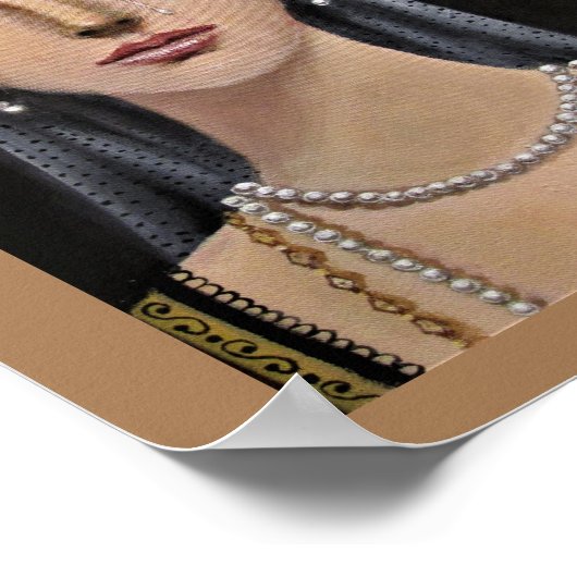 Lady aus der englischen Tudor-Ära/ Poster (Ecke)