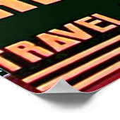 Lady aus Saigon City, Vietnam, Jahrgangsreise Poster (Ecke)