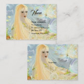 Lady Autumn Business Card Visitenkarte (Vorne/Hinten)