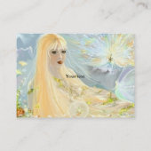 Lady Autumn Business Card Visitenkarte (Rückseite)