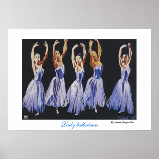 Lady ballerinas poster