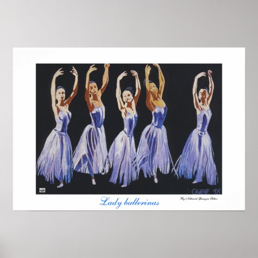 Lady ballerinas poster (Vorne)