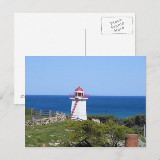 Lady Bay Lighthouse Postkarte (Vorne/Hinten)