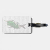 Lady Bella Rabbit Bei Tee 2 Gepäckanhänger (Rückseite horizontal)