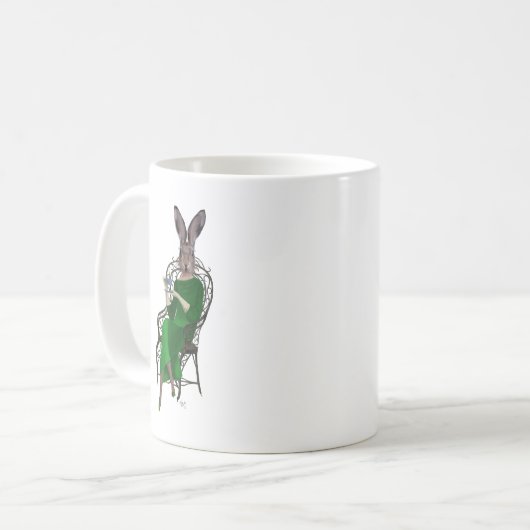 Lady Bella Rabbit Bei Tee 2 Kaffeetasse (Vorderseite Links)