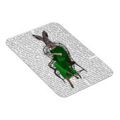 Lady Bella Rabbit Bei Tee 2 Magnet (Rechte Seite)