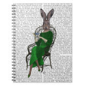 Lady Bella Rabbit Bei Tee 2 Notizblock (Vorderseite)