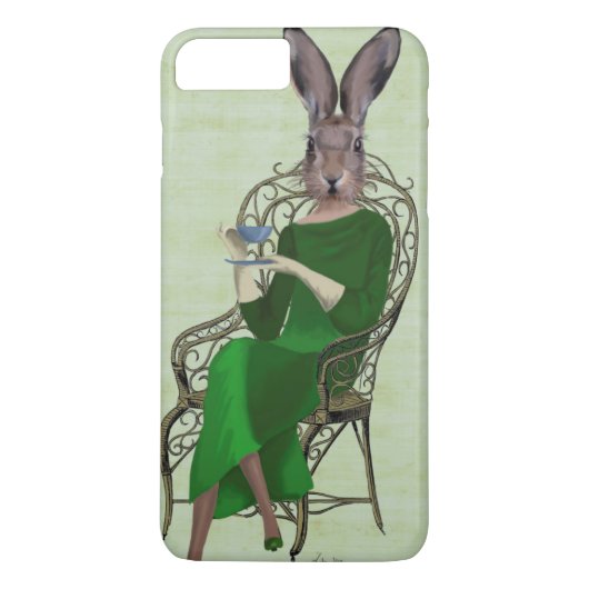 Lady Bella Rabbit Einnahme von Tee 3 Case-Mate iPhone Hülle (Rückseite)