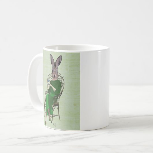 Lady Bella Rabbit Einnahme von Tee 3 Kaffeetasse (Vorderseite Links)