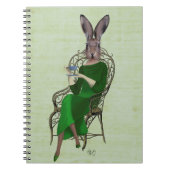 Lady Bella Rabbit Einnahme von Tee 3 Notizblock (Vorderseite)