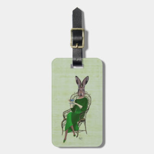 Lady Bella Rabbit Einnahme von Tee 4 Gepäckanhänger